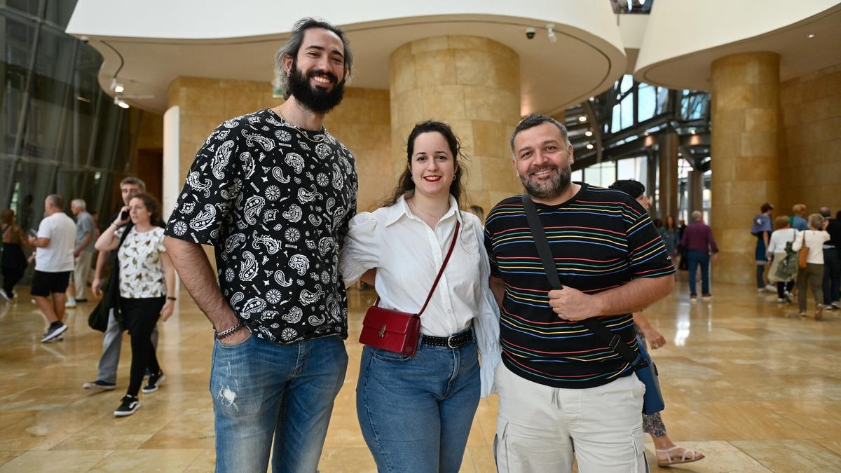 Unai Vazquez, María Poseto y Roberto Cacho, de Barakaldo y Almería.