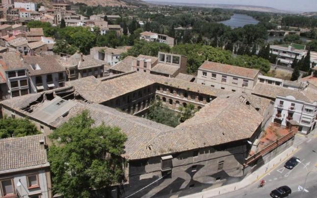 Imagen aérea del edificio del antiguo cuartel de Sementales que fue empleado como cárcel en la GUerra Civil
