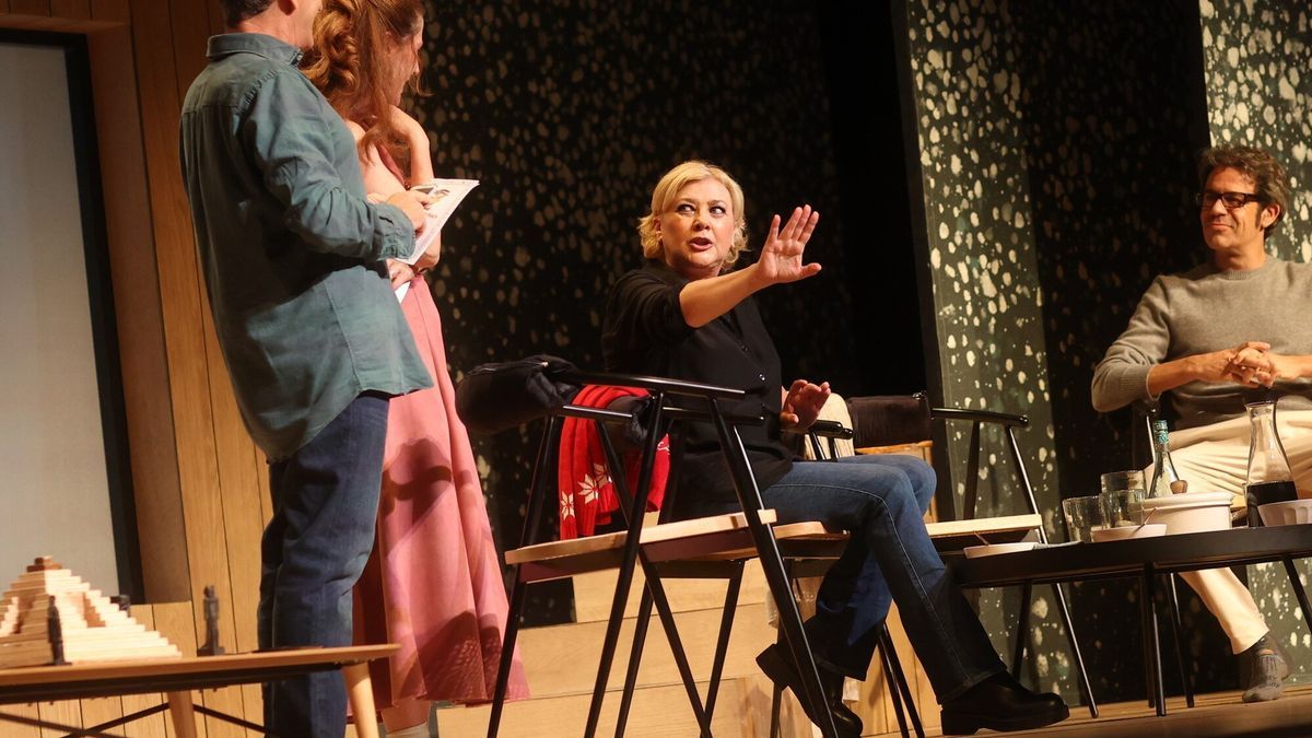 Amparo Larrañaga durante un ensayo este jueves