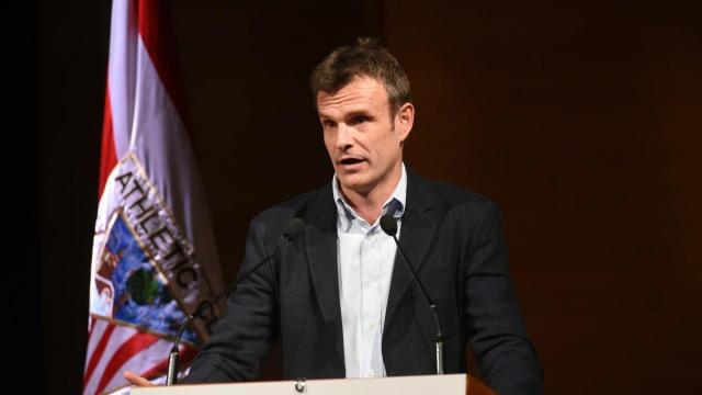 El presidente del Athletic, Jon Uriarte, durante la Asamblea de octubre El presidente del Athletic, Jon Uriarte, durante la Asamblea de octubre