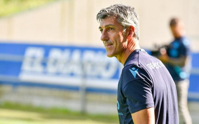 Imanol Alguacil, durante un entrenamiento en Zubieta. Imanol Alguacil, durante un entrenamiento en Zubieta.