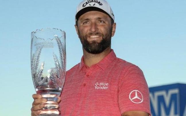 Es el segundo título del torneo The American Express que logra Jon Rahm. Es el segundo título del torneo The American Express que logra Jon Rahm.