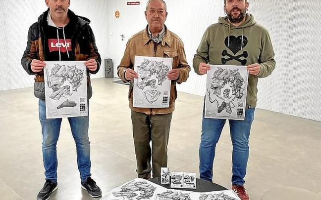 Representantes de Trikitixa Eskola, el Consistorio y la comisión. | FOTO: S.K.