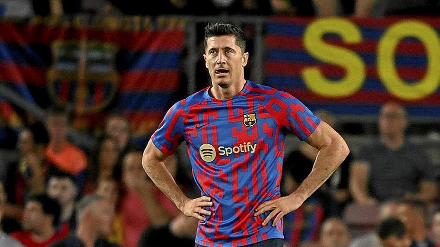 Robert Lewandowski, en un partido con el Barcelona. | FOTO: EFE