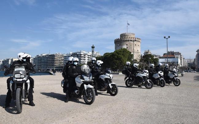 Agentes de policía en Grecia. Agentes de policía en Grecia.