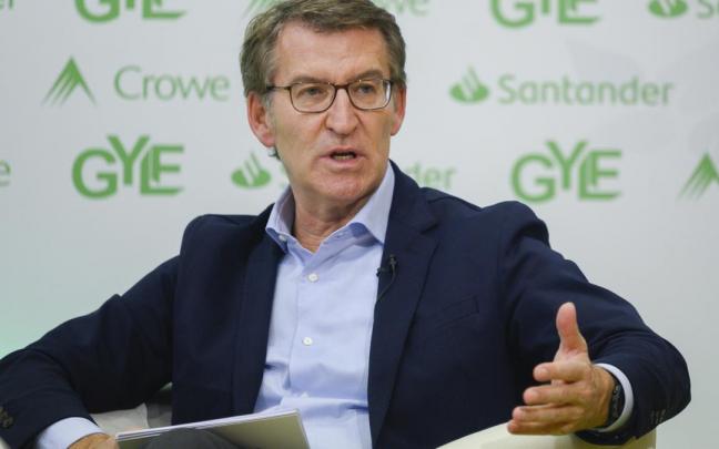 Alberto Núñez Feijóo, en el el Foro Global Youth Leadership