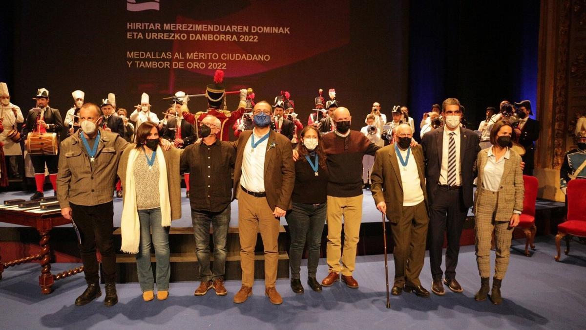 Acto de entrega de las medallas al Mérito Ciudadano el pasado año en el Victoria Eugenia.