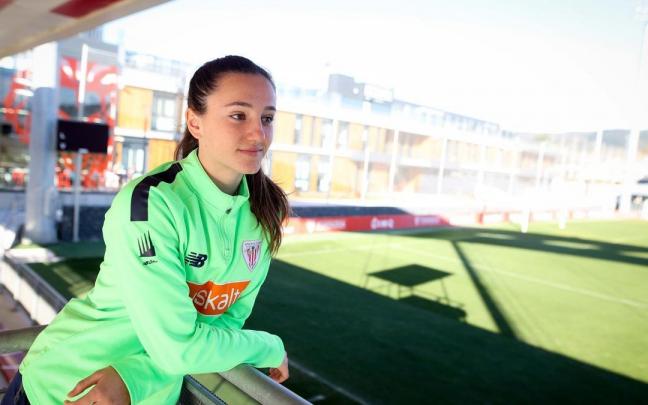 Jone Amezaga, jugadora del Athletic