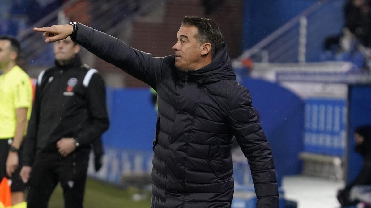 Luis Garc&iacute;a, durante el &uacute;ltimo duelo liguero entre el Alav&eacute;s y el Burgos en Mendizorroza.