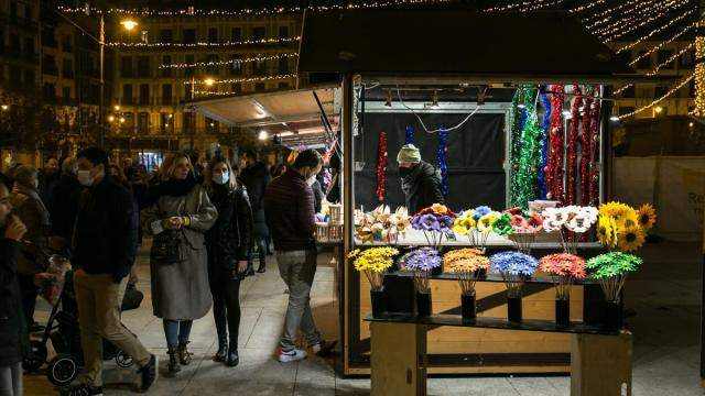 Feria de Navidad de la Plaza del Castillo.