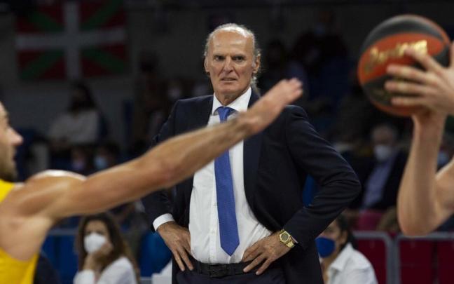 Dusko Ivanovic, en el banquillo del Baskonia en 2021 Dusko Ivanovic, en el banquillo del Baskonia en 2021