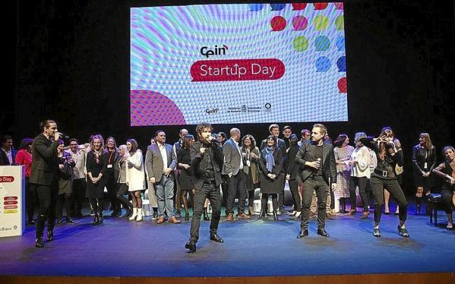 Clausura de la gala Cein start up day celebrada en Baluarte.