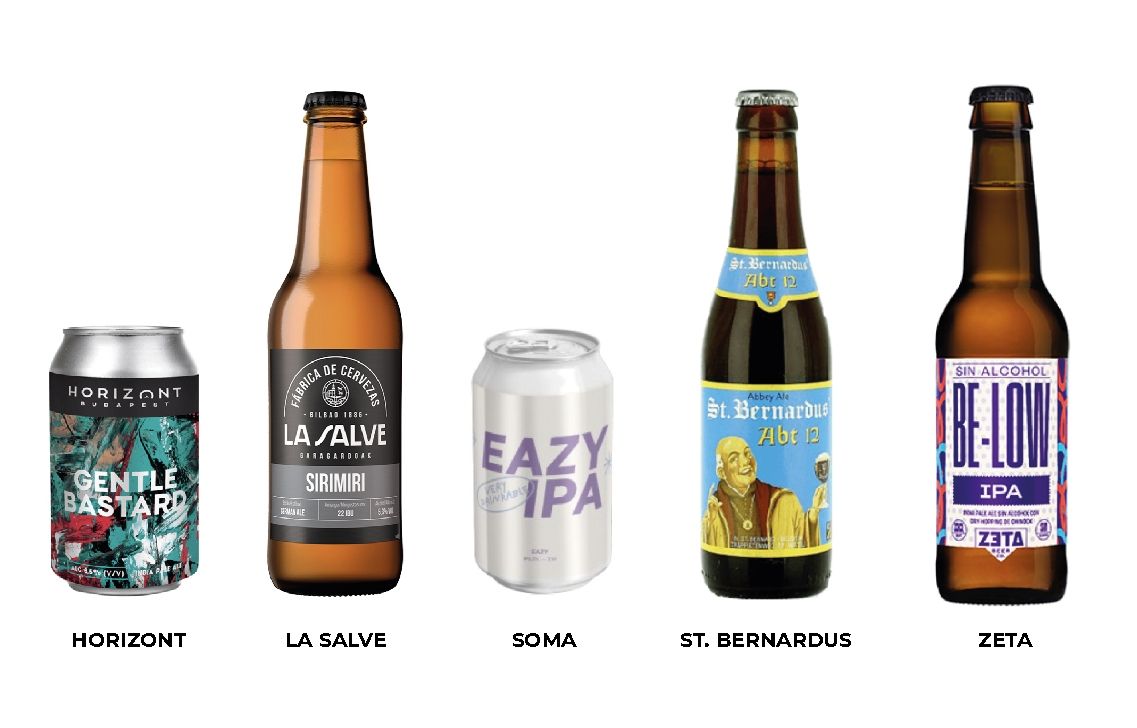 Una selección de las cervezas que estarán en el Bilbao Bizkaia Beer