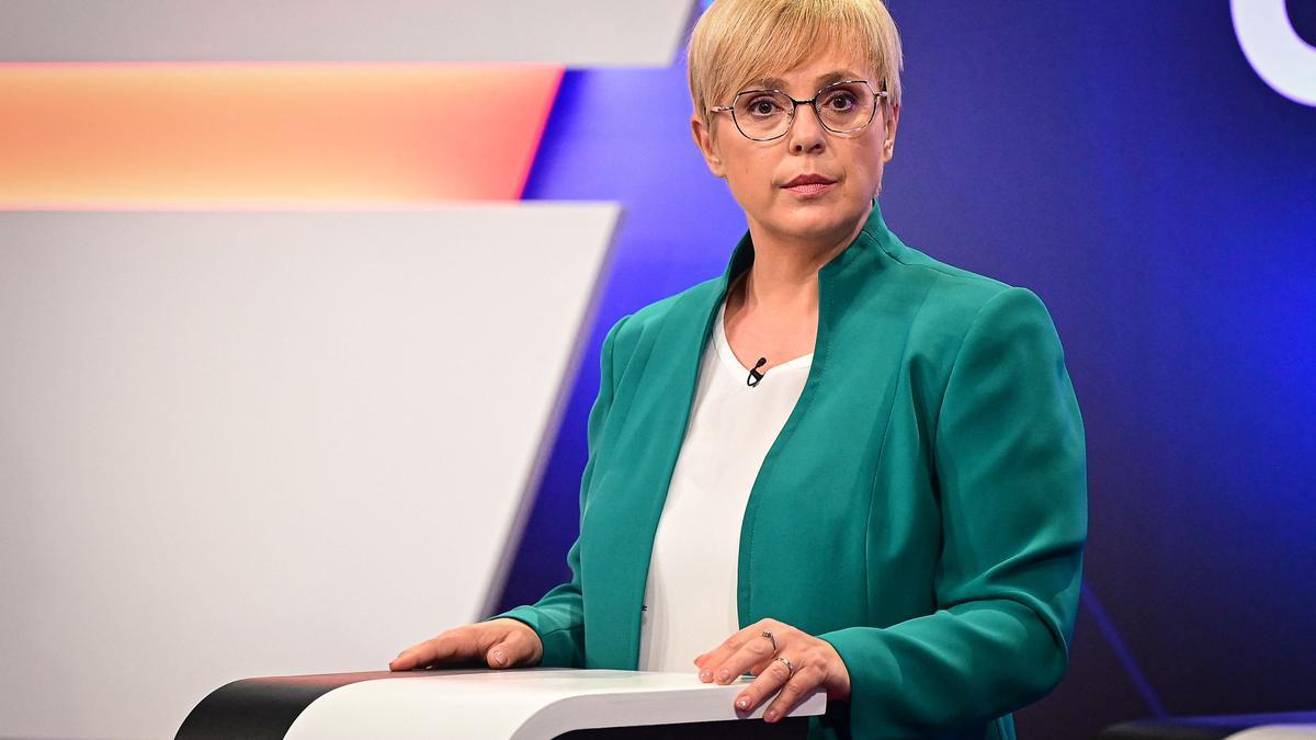 Natasa Pirc Musar, durante un debate electoral.