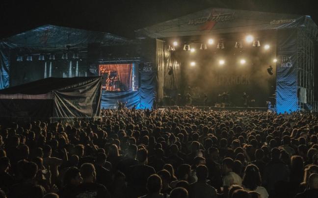 Escenario del Hatortxu Rock este fin de semana en Villava-Atarrabia.