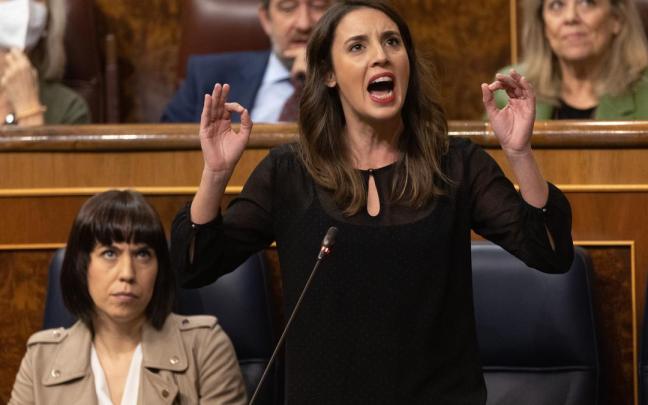 Irene Montero interviene en el Congreso.