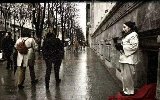 La mimo era una habitual de la Gran V&iacute;a de Bilbao