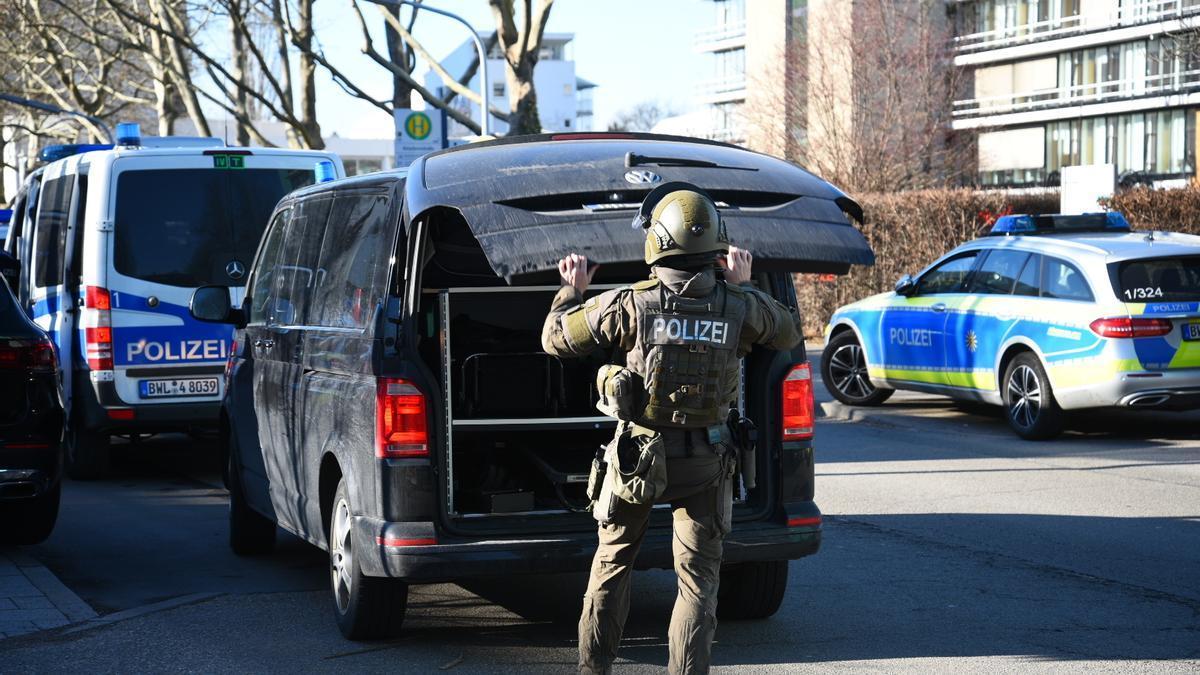 Despliegue de las fuerzas de seguridad de Alemania en Heidelberg, en una imagen de archivo.