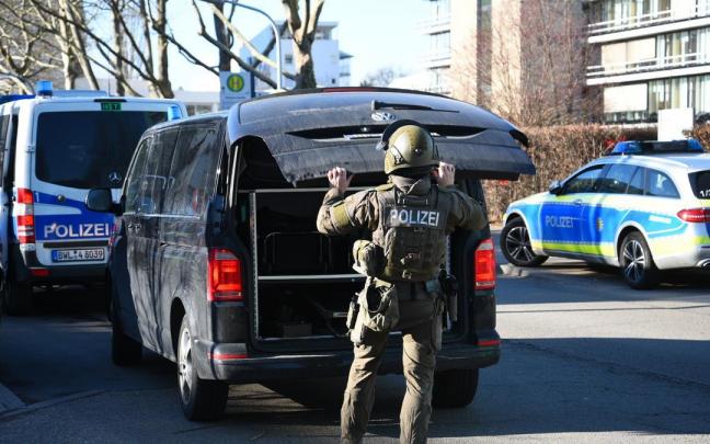 Despliegue de las fuerzas de seguridad de Alemania en Heidelberg, en una imagen de archivo.