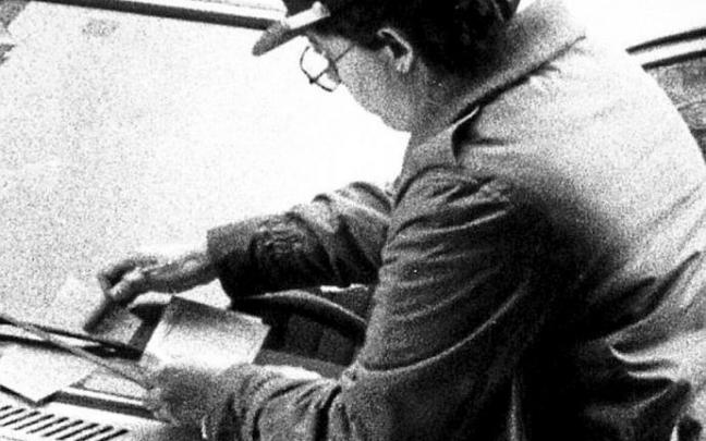 Instantánea de una de las primeras agentes municipales.