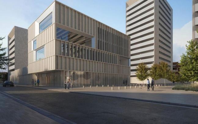 Imagen facilitada por el Ayuntamiento de la recreación del futuro civivox en el solar de Salesianos.