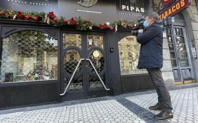 Estanco que ha vendido el Segundo Premio de la Lotería del Niño en Donostia