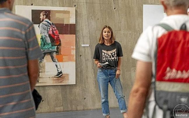 Udane Juaristi artista, erakusketaren inaugurazioan. | ARGAZKIA: N.G. Udane Juaristi artista, erakusketaren inaugurazioan. | ARGAZKIA: N.G.