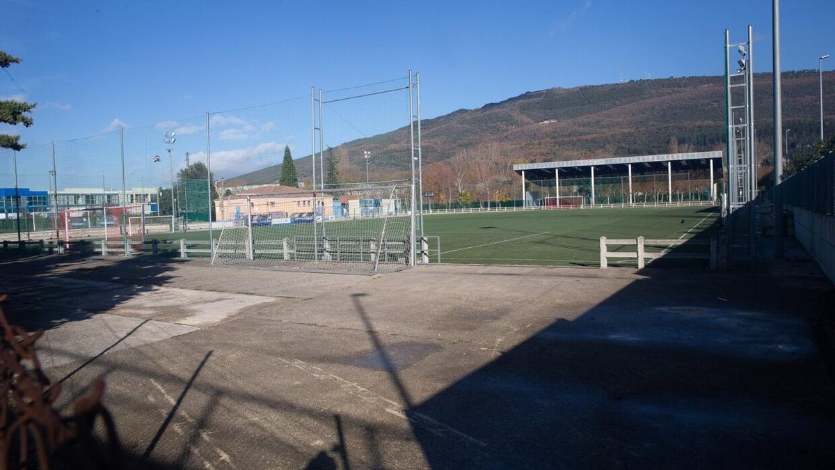 Campo de fútbol de Berriiozar, que será mejorado.