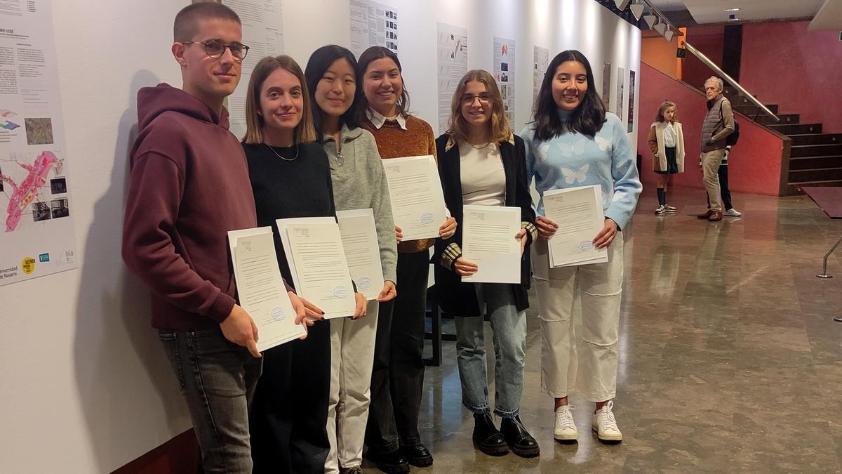 Los estudiantes de la Universidad de Navarra visitaron la comarca en noviembre.