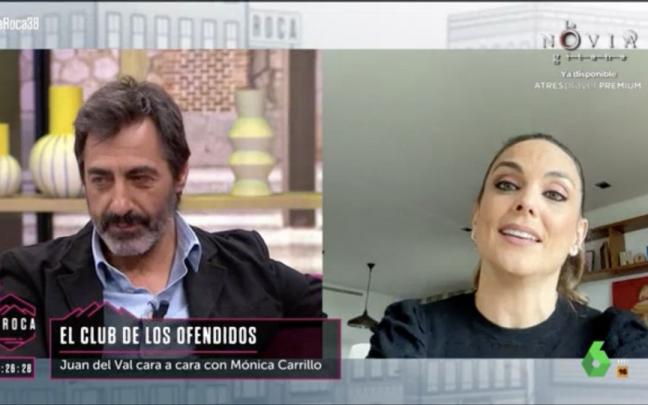 M&oacute;nica Carrillo habla con Juan del Val en 'La Roca'.