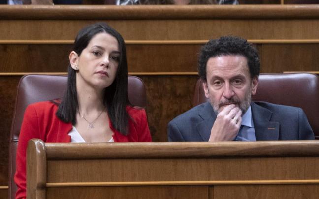Inés Arrimadas junto a Edmundo Bal en un pleno del Congreso. Inés Arrimadas junto a Edmundo Bal en un pleno del Congreso.