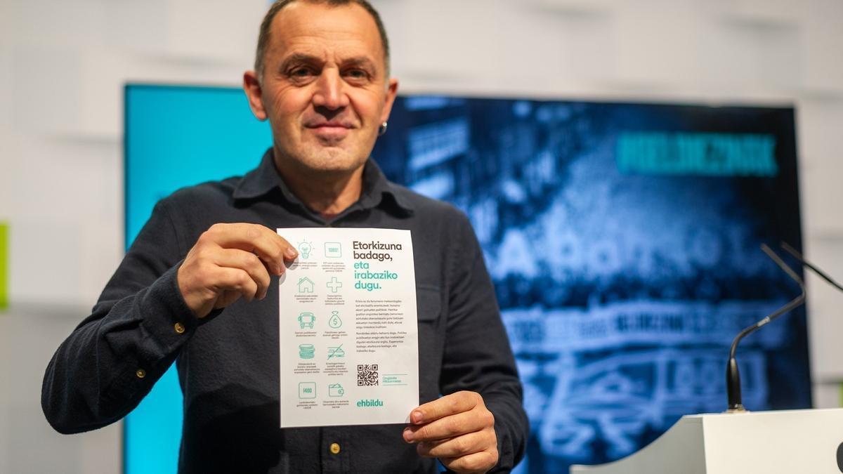 El portavoz de la coalici&oacute;n, Unai Urruzuno