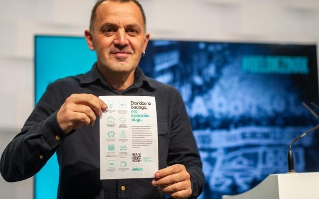 El portavoz de la coalici&oacute;n, Unai Urruzuno