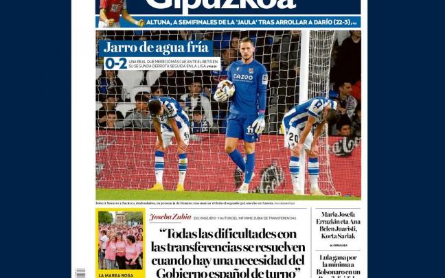 Portada NOTICIAS DE GIPUZKOA 31 de octubre de 2022