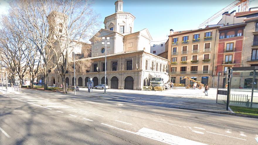 Vista de un tramo de la calle Tajonar en la que ocurrió el suceso.