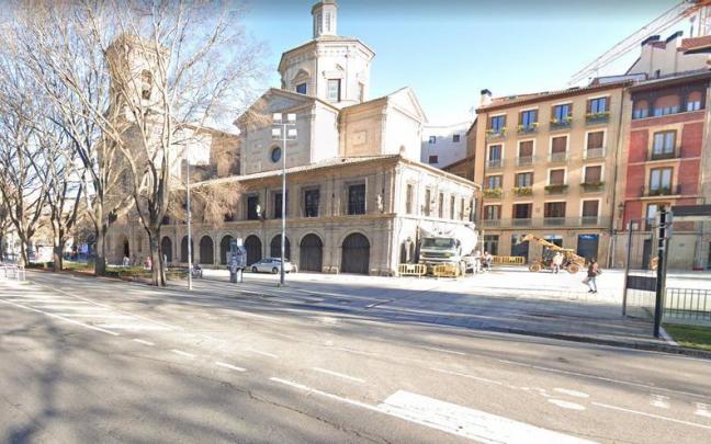 Vista de un tramo de la calle Tajonar en la que ocurrió el suceso.