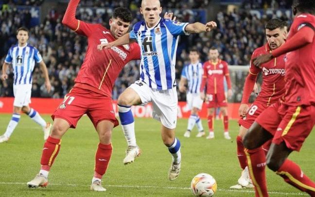 Guridi, ante el Getafe