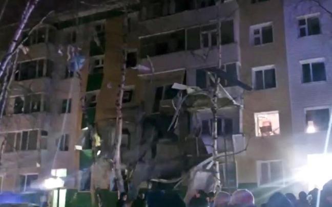 Edificio en el que se ha producido la explosión. Edificio en el que se ha producido la explosión.
