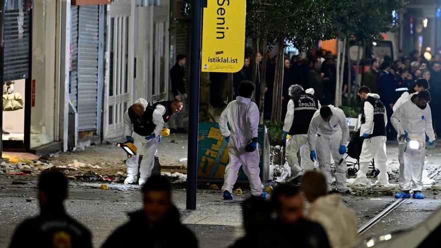Al menos seis muertos y 81 heridos por una potente explosión en la avenida Istiklal de Estambul