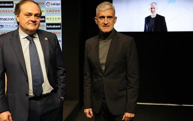 Aprribay y Olabe, antes de la comparecencia de este viernes.