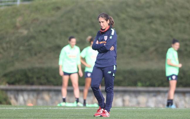Iraia Iturregi, este jueves en el entrenamiento del Athletic en Lezama Iraia Iturregi, este jueves en el entrenamiento del Athletic en Lezama