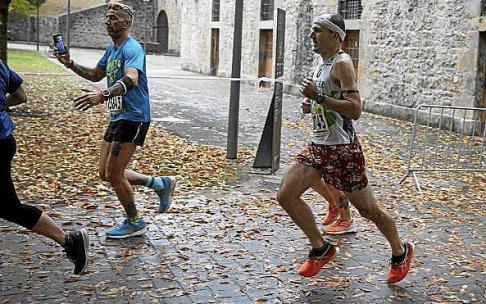 Andrew McLeod, en el medio maratón.