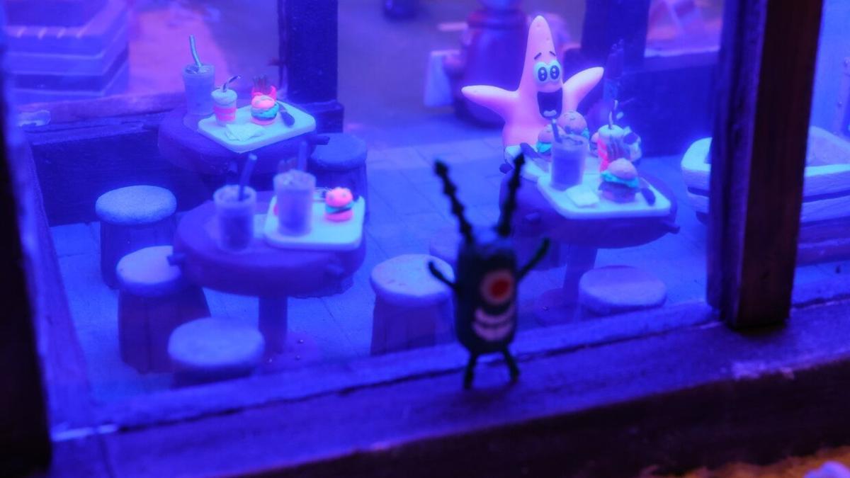 Los personajes de Bob Esponja se han colado en los belenes de Baluarte