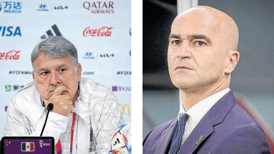 Tata Martino y Roberto Martínez