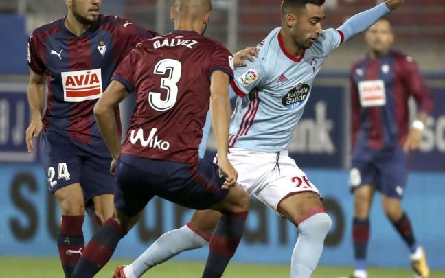 Brais Méndez, con el Celta de Vigo en Ipurua.