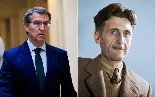 Alberto Núñez Feijóo y George Orwell Alberto Núñez Feijóo y George Orwell