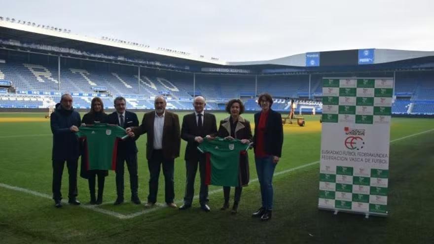 Presentación del amistoso entre la Euskal Selekzioa y Chile.