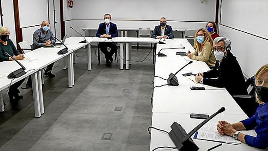 Primera reunión de la Mesa Política, en octubre de 2020. | FOTO: N.G.