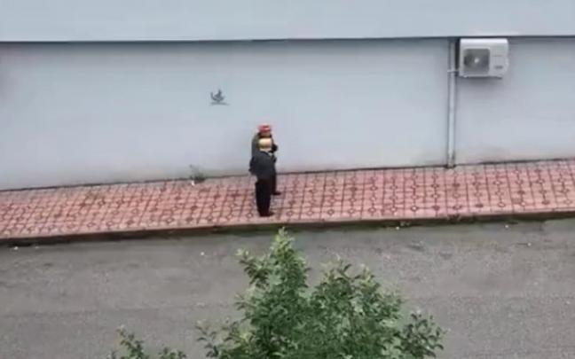 Los jubilados, desde la ventana de una vecina.