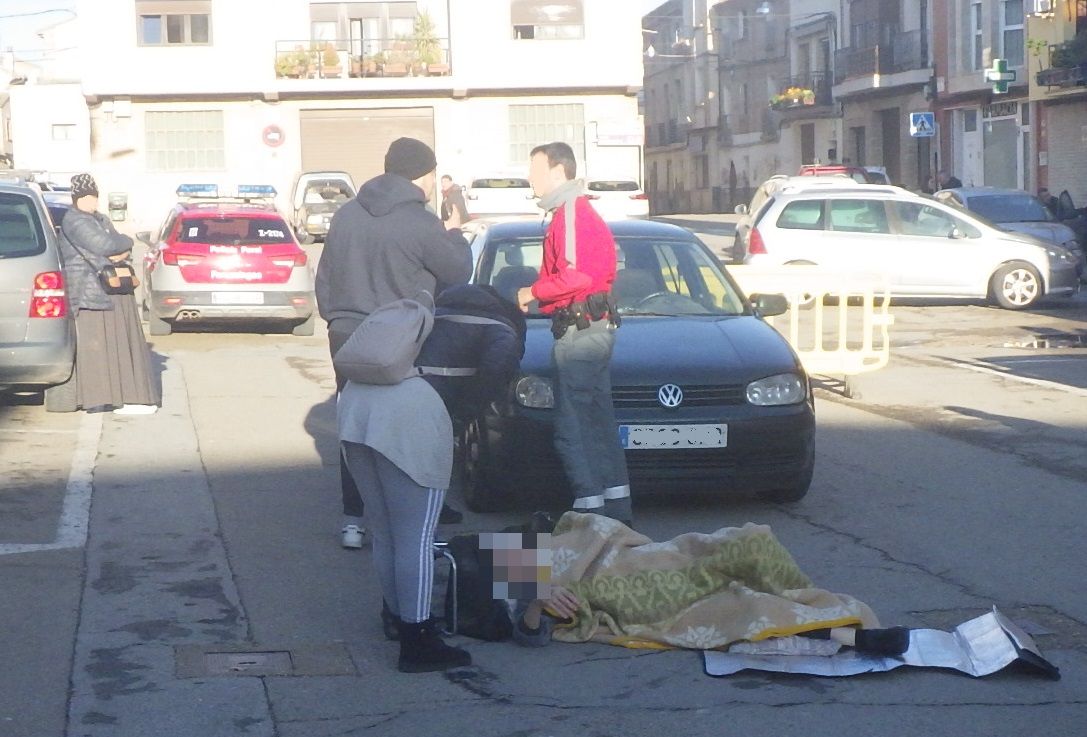 Imagen del atropello atendido en Villafranca